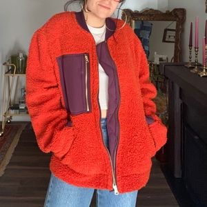Free people chili Sherpa jacket